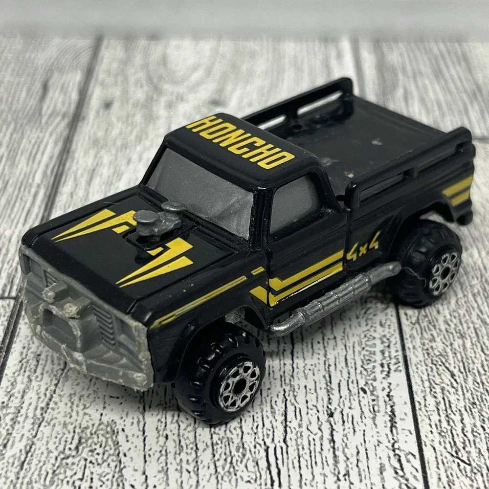 Vintage 1982 Kidco Burnin Key Cars Black Honcho 4x4 Pickup Truck Diecast